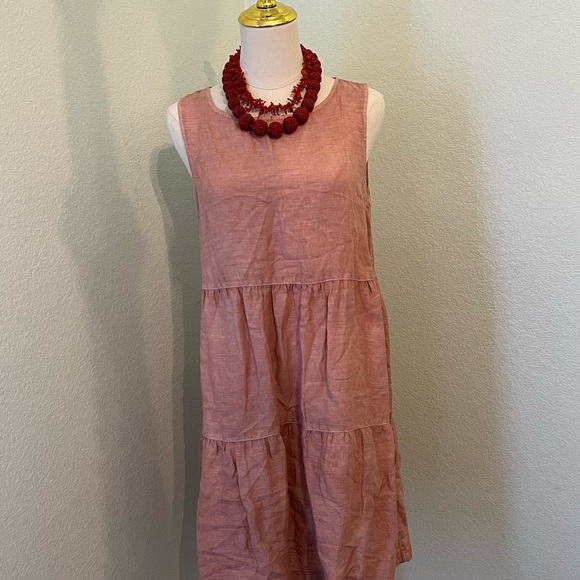 C&C California 100% Linen Sun Dress - Picture 7 of 7
